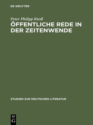 cover image of Öffentliche Rede in der Zeitenwende